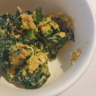 卵の黄身でツナ野菜炒め